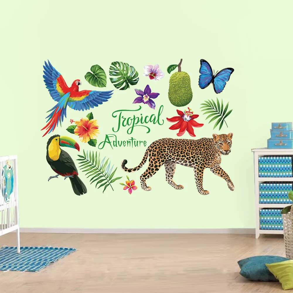 Mural Art Creative Wallpaper Wall Stickers Wall Decal Tropical Elephants Jungle Adventure
Mural Art Creative Wallpaper Wall Stickers Wall Decal Tropical Elephants Jungle Adventure