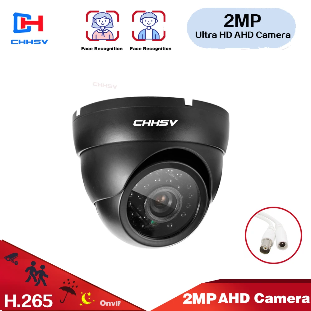 

HD 1080P Dome AHD Camera 2MP CCD Security Video HD Analog Camera Night Vision IR 40M CCTV Camera For AHD DVR AHCVBIVN CAMERA