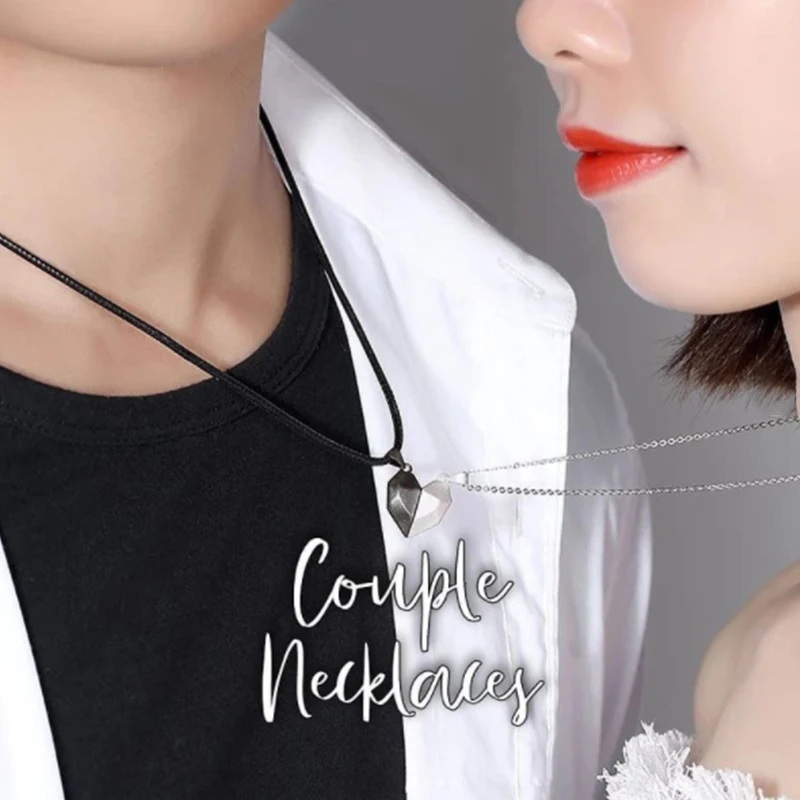 2pcs Magnetic Friendship Choker for Lovers Gothic Match Heart Pendant Necklace Couple Jewelry Valentine's Day Gift
2pcs Magnetic Friendship Choker for Lovers Gothic Match Heart Pendant Necklace Couple Jewelry Valentine's Day Gift