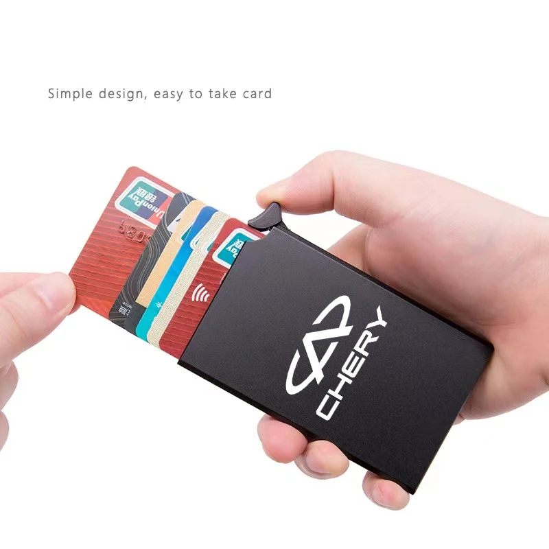 For CHERY Car Anti-theft ID Credit Card Holder Porte Carte Thin Aluminium Metal Wallets Women Men Credit Card Box
For CHERY Car Anti-theft ID Credit Card Holder Porte Carte Thin Aluminium Metal Wallets Women Men Credit Card Box