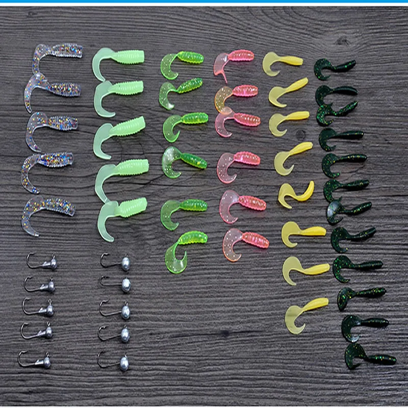 Vissen Outdoor sports fishing road soft bait set (card loaded) 52pcs/lot fishing tackle for winter fishing fishing lure set 
Vissen Outdoor sports fishing road soft bait set (card loaded) 52pcs/lot fishing tackle for winter fishing fishing lure set