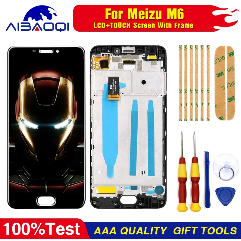 ЖК-экран AiBaoQi для Meizu M6 5,2 дюйма + сенсорная панель дигитайзер M711H/M711M/M71 ЖК-дисплей с рамкой для дисплея Meizu M6
ЖК-экран AiBaoQi для Meizu M6 5,2 дюйма + сенсорная панель дигитайзер M711H/M711M/M71 ЖК-дисплей с рамкой для дисплея Meizu M6