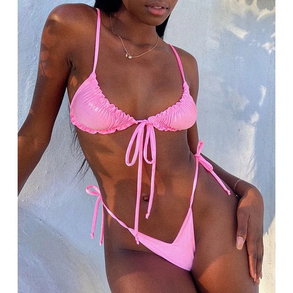Low Waist Bikini 2021 Triangle Swimwear Female Tow Pieces Swimsuit Women Print 2 Piece Suit Push Up Bathing Swim New Biquini
Low Waist Bikini 2021 Triangle Swimwear Female Tow Pieces Swimsuit Women Print 2 Piece Suit Push Up Bathing Swim New Biquini