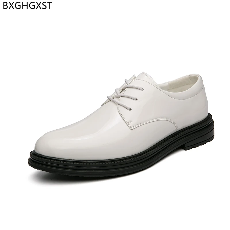 Black Mens Wedding Dress Shoes White Oxford Shoes for Men 2022 Formal Patent Leather Shoes Man Chaussure Homme Zapatos De Hombre
Black Mens Wedding Dress Shoes White Oxford Shoes for Men 2022 Formal Patent Leather Shoes Man Chaussure Homme Zapatos De Hombre