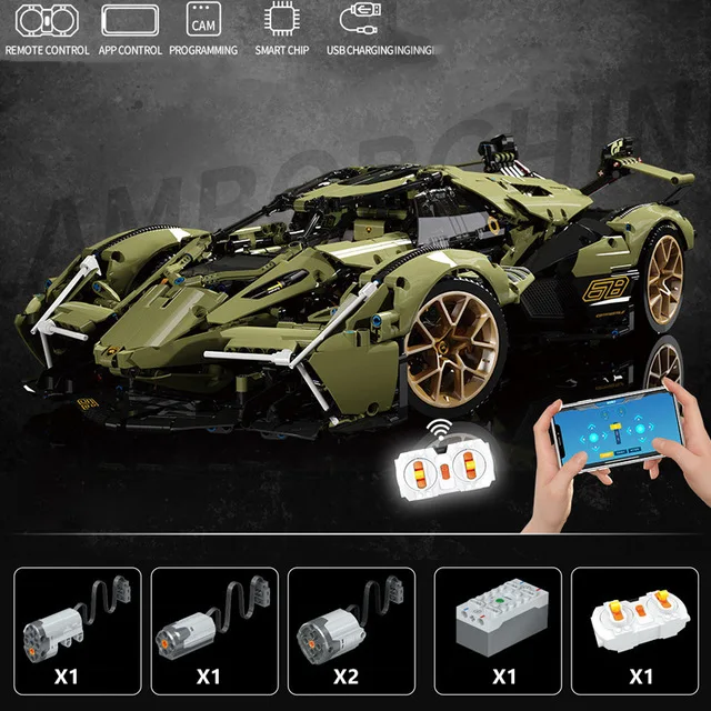Высокотехнологичная городская серия Lamborghinis MY88001, 2527 шт., 488 GTE RSR SUV Moc, Модульные строительные блоки, модели, игрушки
Высокотехнологичная городская серия Lamborghinis MY88001, 2527 шт., 488 GTE RSR SUV Moc, Модульные строительные блоки, модели, игрушки