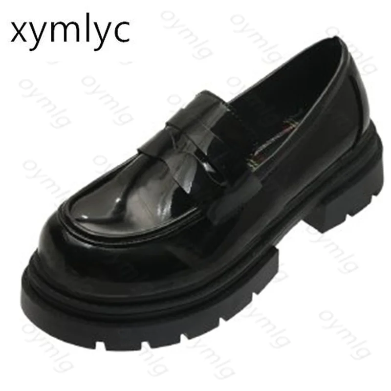 Black small leather shoes women's new spring and autumn thick-heeled wild British college style lazy one-foot loafers
Black small leather shoes women's new spring and autumn thick-heeled wild British college style lazy one-foot loafers