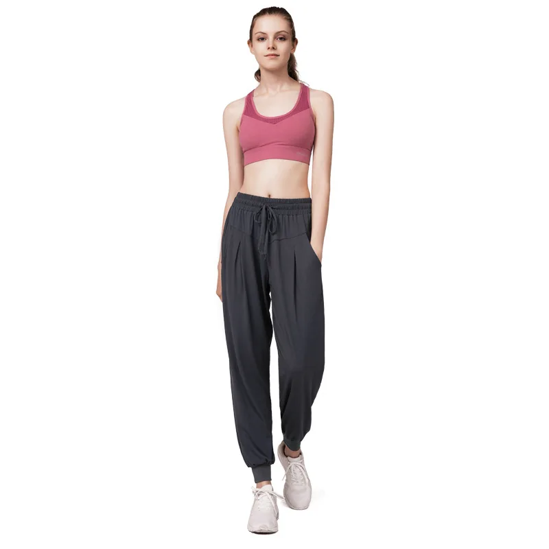 Summer Thin Quick-drying Sports Pants Women Loose Running Fitness Pure-color Pocket High-waist Leisure Yoga Pants
Summer Thin Quick-drying Sports Pants Women Loose Running Fitness Pure-color Pocket High-waist Leisure Yoga Pants