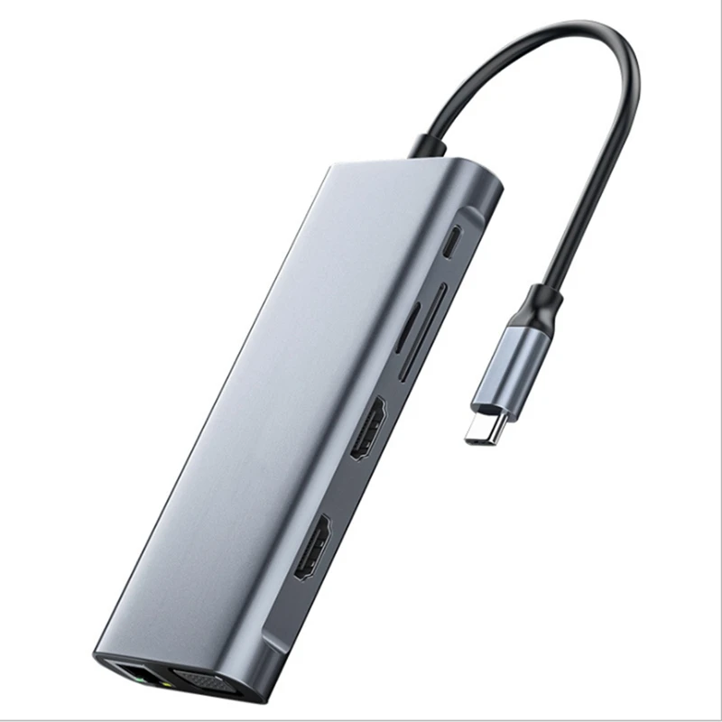 Концентратор USB C для Pro, концентратор с тройным дисплеем типа C на двойной HDMI и DP USB C SD Кардридеры RJ45 3,5 мм 12 в 1 адаптер
Концентратор USB C для Pro, концентратор с тройным дисплеем типа C на двойной HDMI и DP USB C SD Кардридеры RJ45 3,5 мм 12 в 1 адаптер