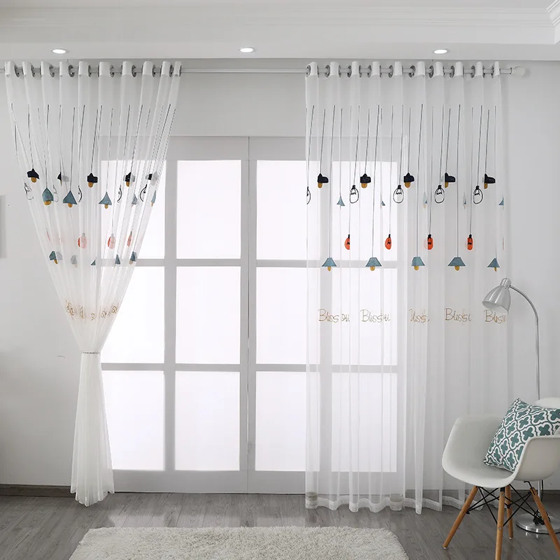 Simple Cartoon Embroidered Thin Window Tulle Floating Window Tulle White Drooping Curtains for Living Dining Room Bedroom Study
Simple Cartoon Embroidered Thin Window Tulle Floating Window Tulle White Drooping Curtains for Living Dining Room Bedroom Study