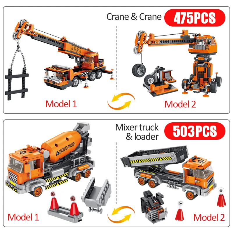 Creator City Engineering Excavator Car Building Blocks High-tech Truck Architecture Crane Figures Bricks Education Kids Toys
Creator City Engineering Excavator Car Building Blocks High-tech Truck Architecture Crane Figures Bricks Education Kids Toys