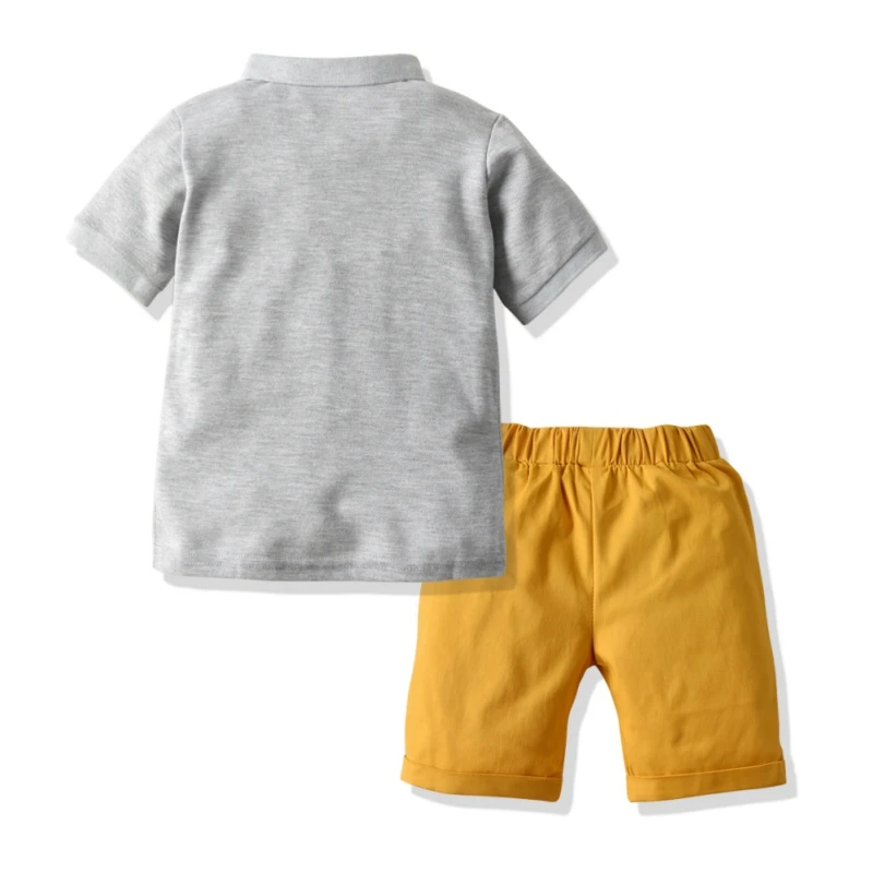 Baby Boy Fashion Gentleman Lapel Short Sleeve + Pants Suit Summer Sets Europe And America Style Children's Sets
Baby Boy Fashion Gentleman Lapel Short Sleeve + Pants Suit Summer Sets Europe And America Style Children's Sets
