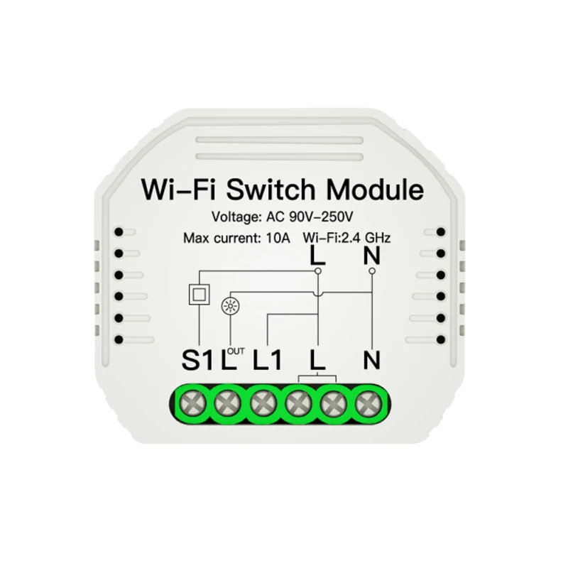 90-250V Smart Wifi Switch Module Smart Life/Tuya APP Wifi+RF 1/2 Way Remote Control With Rail Work With Alexa Google Home
90-250V Smart Wifi Switch Module Smart Life/Tuya APP Wifi+RF 1/2 Way Remote Control With Rail Work With Alexa Google Home