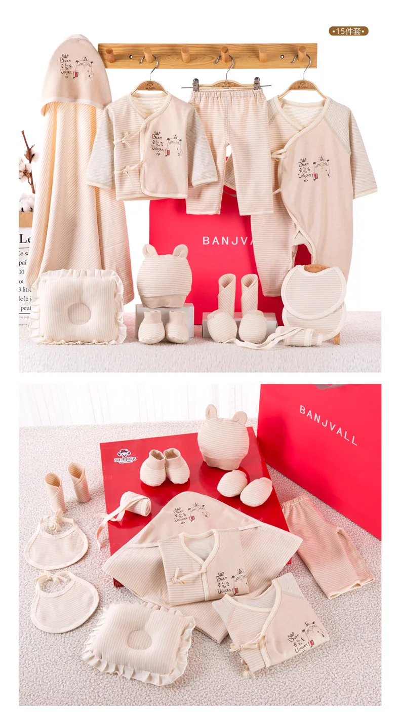 15PCS Newborn Baby Set 0-3M New Infant Clothing Suit Newborn Cotton New Born Baby Boy Girl Clothes Winter Autumn Unisex Outfit
15PCS Newborn Baby Set 0-3M New Infant Clothing Suit Newborn Cotton New Born Baby Boy Girl Clothes Winter Autumn Unisex Outfit