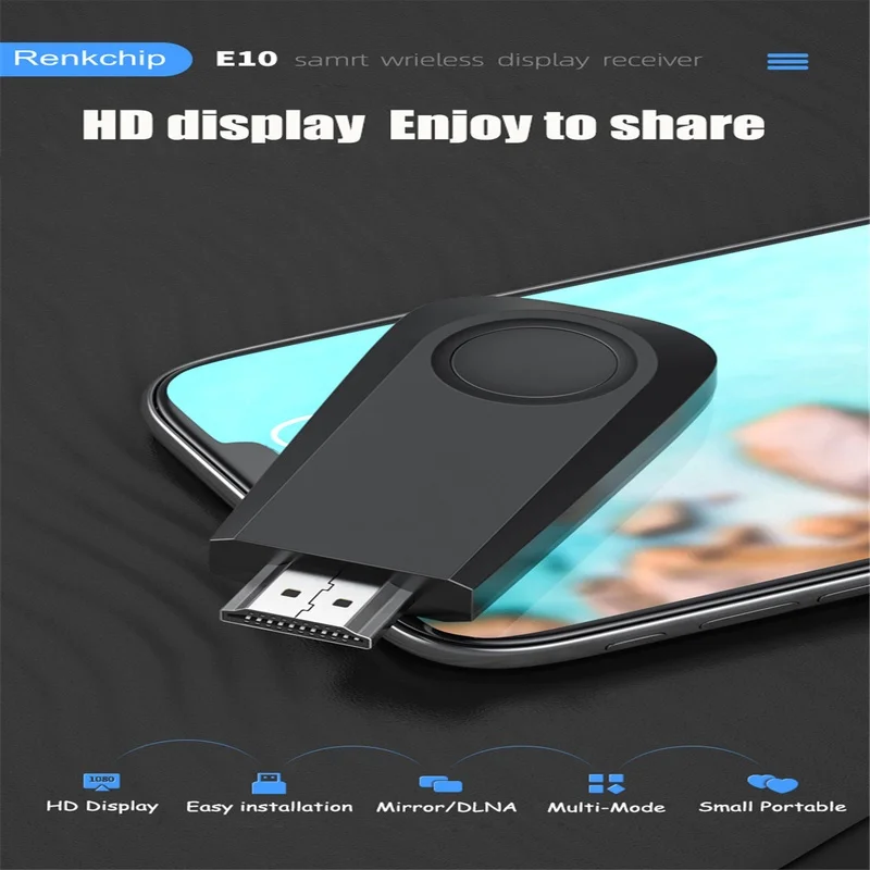 E10 Mirascreen TV Stick Display Portable Mirror Screen Radio Receiver Dongle HDMI-compatible Miracast Airplay For Android IOS
E10 Mirascreen TV Stick Display Portable Mirror Screen Radio Receiver Dongle HDMI-compatible Miracast Airplay For Android IOS