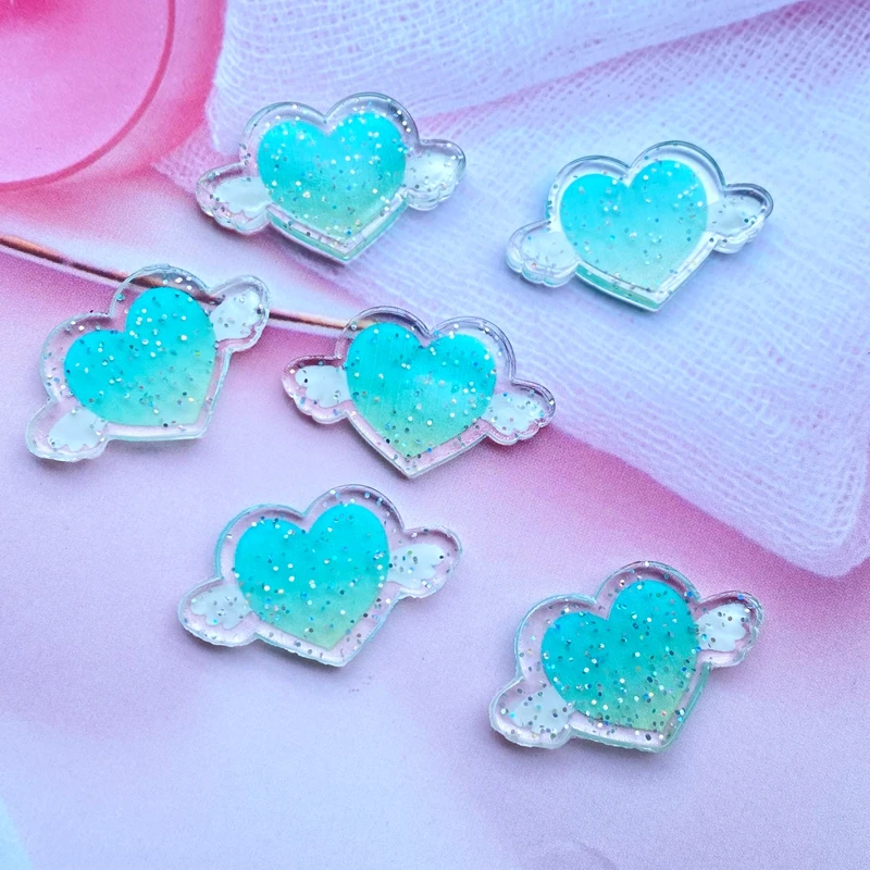 10Pcs Mini Mixed Beautiful Heart-Shaped Wings Acrylic Kawaii Scrapbooking Embellishments Diy Accessories H65
10Pcs Mini Mixed Beautiful Heart-Shaped Wings Acrylic Kawaii Scrapbooking Embellishments Diy Accessories H65