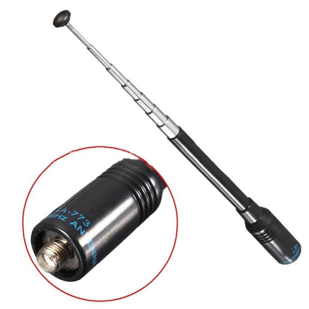 NA-773 SMA-F UHF + VHF ручная телескопическая антенна для BAOFENG UV-5R/82/B5/B рация, Прочная телескопическая антенна
NA-773 SMA-F UHF + VHF ручная телескопическая антенна для BAOFENG UV-5R/82/B5/B рация, Прочная телескопическая антенна