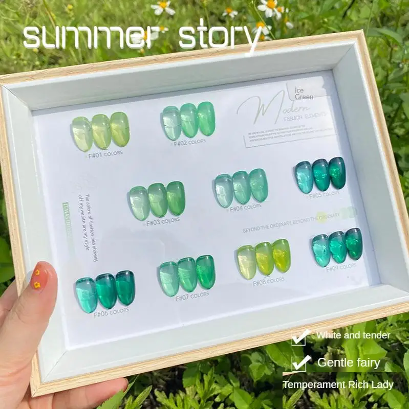 Icy Green Crystal Gel Polish Semi-transparent UV Gel Soak Off Opal Jelly Gel Nail Art Varnish Design Decoration Nail Tips
Icy Green Crystal Gel Polish Semi-transparent UV Gel Soak Off Opal Jelly Gel Nail Art Varnish Design Decoration Nail Tips