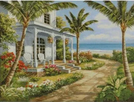 Cross Stitch Kits scenic Villa on the coast Crafts Art Needlework 14CT Unprinted Embroidered Handmade Wall Home Decor
Cross Stitch Kits scenic Villa on the coast Crafts Art Needlework 14CT Unprinted Embroidered Handmade Wall Home Decor