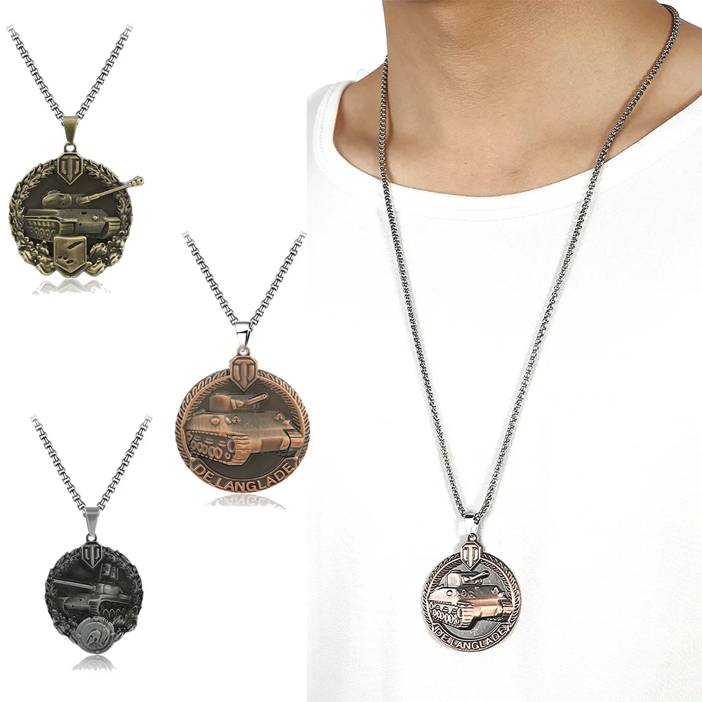 Game World of Tanks Necklace Pendant Light Tank Souvenirs Hanging Choker Neck Charm Gifts Jewelry for Men Women Accessories
Game World of Tanks Necklace Pendant Light Tank Souvenirs Hanging Choker Neck Charm Gifts Jewelry for Men Women Accessories