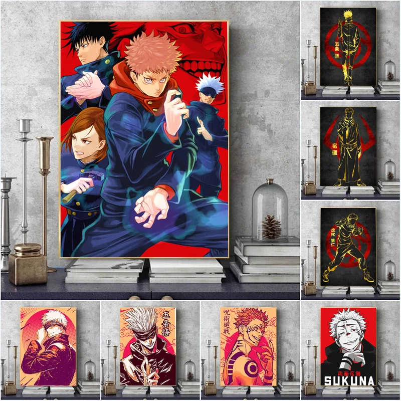Modern Japan Anime Jujutsu Poster Comics Canvas Painting Wall Art Pictures Posters and Prints for Living Boy Room Home Decor
Modern Japan Anime Jujutsu Poster Comics Canvas Painting Wall Art Pictures Posters and Prints for Living Boy Room Home Decor