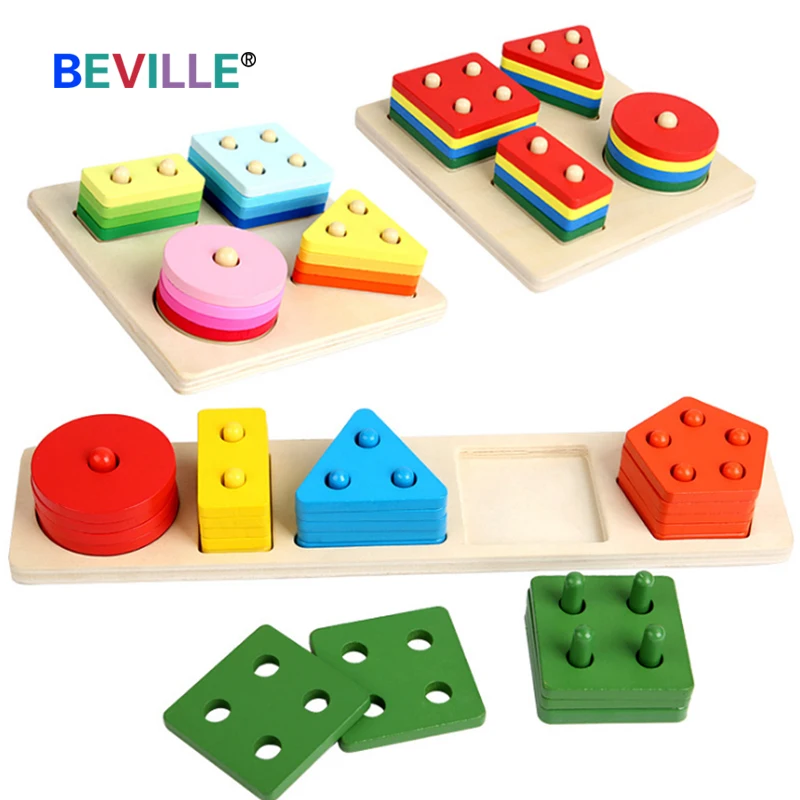 Montessori Toy Wooden Building Blocks Early Learning Educational Toys Color Shape Match Kids Puzzle Toys For Children Boys Girls
Montessori Toy Wooden Building Blocks Early Learning Educational Toys Color Shape Match Kids Puzzle Toys For Children Boys Girls