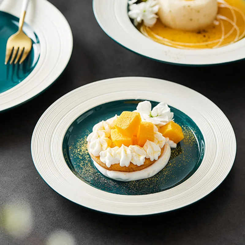 Nordic Brushed Western Steak Plate Ceramic Dessert Straw Hat Plate Restaurant Pasta Plate Back Kitchen Tableware
Nordic Brushed Western Steak Plate Ceramic Dessert Straw Hat Plate Restaurant Pasta Plate Back Kitchen Tableware