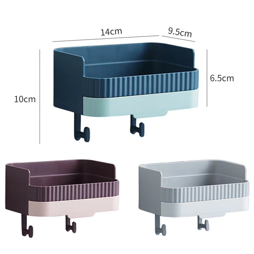 2 In 1 Hanging Soap Drain Case With Hook Shower Soap Holder Container Wall Paste Soap Dishes Tray Bath Soap Storage Rack Box
2 In 1 Hanging Soap Drain Case With Hook Shower Soap Holder Container Wall Paste Soap Dishes Tray Bath Soap Storage Rack Box