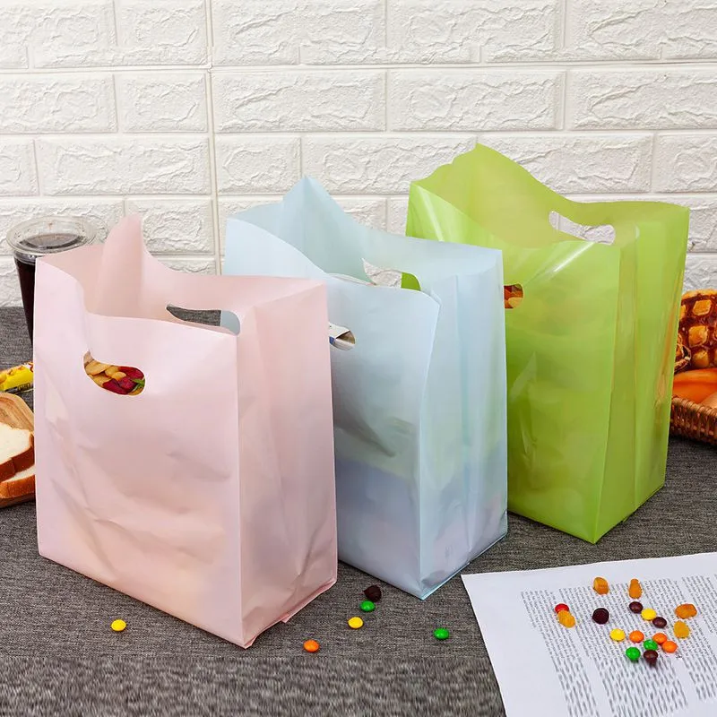 50pcs Solid Color Thicken Plastic BagTakeaway Dessert Supermarket Shopping with Handle Food Packaging Bags
50pcs Solid Color Thicken Plastic BagTakeaway Dessert Supermarket Shopping with Handle Food Packaging Bags