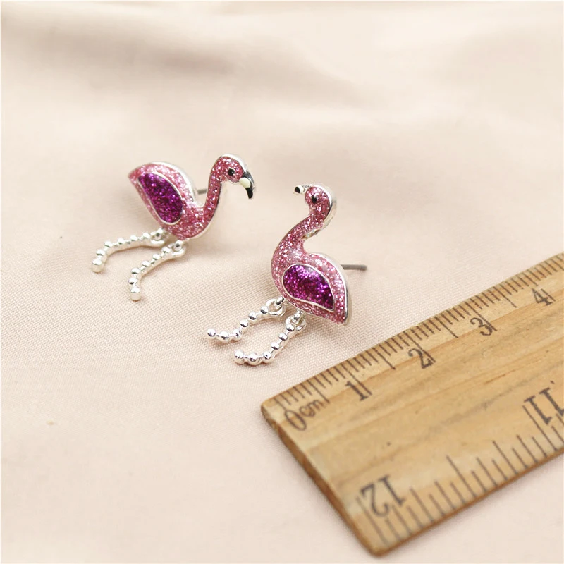 Cute New Arrivals Pink Bling Flamingo Stud Earrings Cartoon Birds Trendy Girls Women Personality Korean Female Earrings Jewelry
Cute New Arrivals Pink Bling Flamingo Stud Earrings Cartoon Birds Trendy Girls Women Personality Korean Female Earrings Jewelry