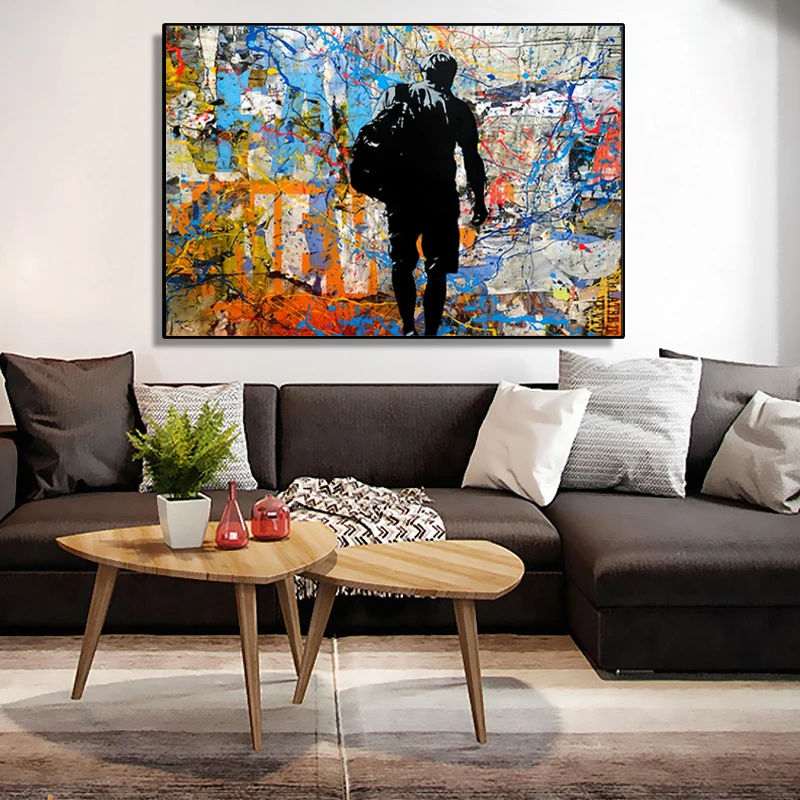 Personality Graffiti Wall Art Street Boy Poster Canvas Painting Modern Living Room Home Decoration Mural(No Frame)
Personality Graffiti Wall Art Street Boy Poster Canvas Painting Modern Living Room Home Decoration Mural(No Frame)