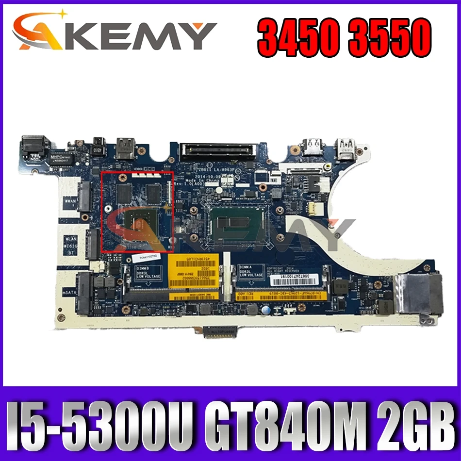 Akemy I5-5300U 840M 2GB FOR DELL Latitude E7450 Laptop Motherboard ZBU11 LA-A963P CN-0HVV96 HVV96 Mainboard 100% tested
Akemy I5-5300U 840M 2GB FOR DELL Latitude E7450 Laptop Motherboard ZBU11 LA-A963P CN-0HVV96 HVV96 Mainboard 100% tested