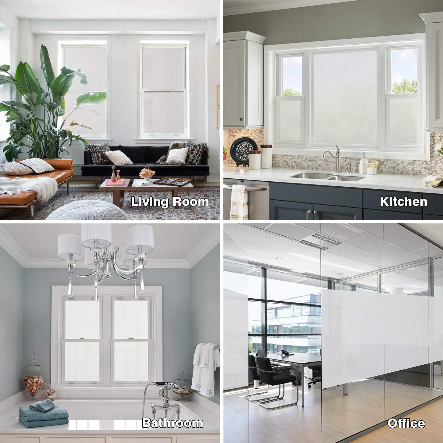 White Matte Frosted Window Film Heat Control Privacy Glass Stickers Static Cling Self Adhesive Film for Home Shower Office
White Matte Frosted Window Film Heat Control Privacy Glass Stickers Static Cling Self Adhesive Film for Home Shower Office