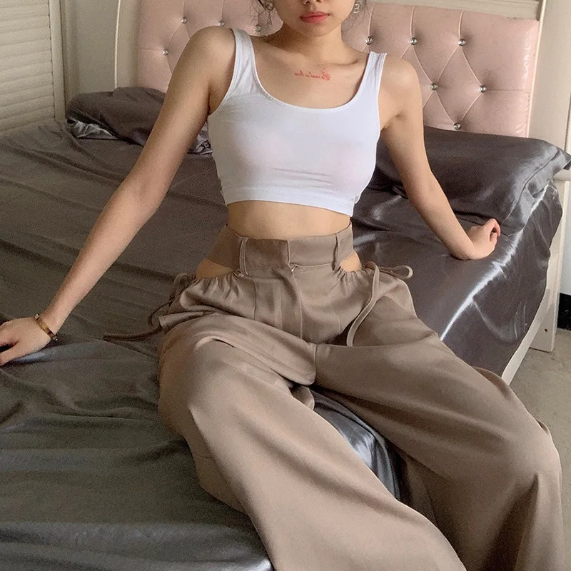 new spring and summer Fashion casual sexy brand young female women girls high waist loose wide leg pants
new spring and summer Fashion casual sexy brand young female women girls high waist loose wide leg pants