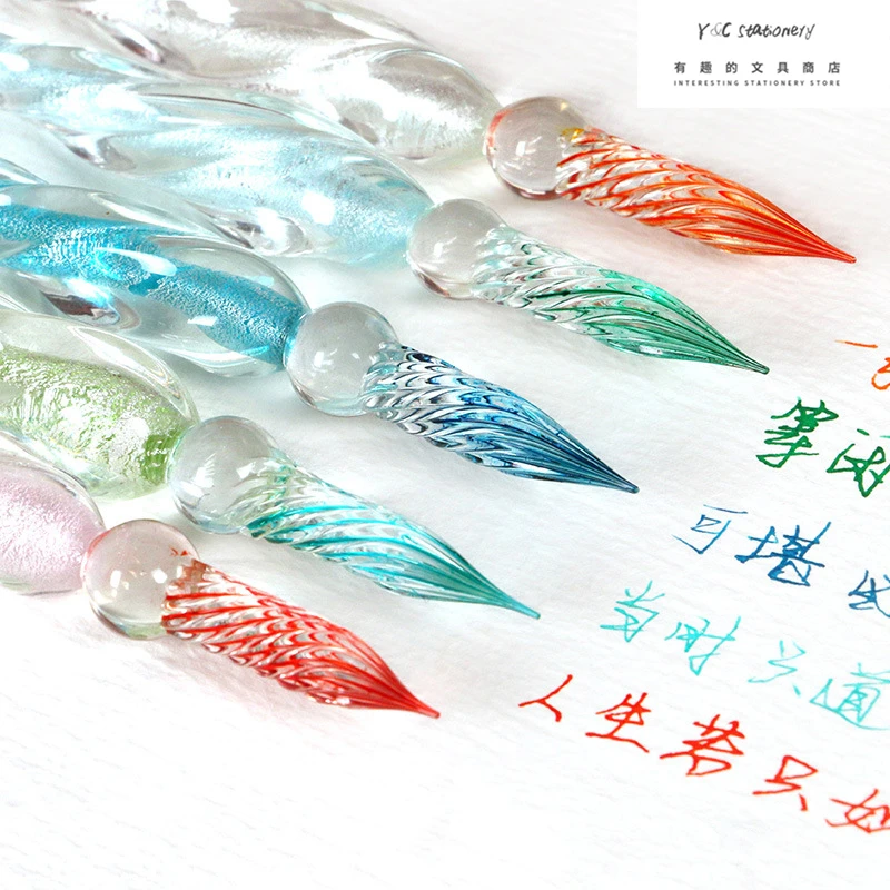 7Pcs Unicorn Crystal Glass Dip Pen Starry Sky Glitter Powder Fountain Pen 4 Colors Ink Gift Box Set Writing School Supplies
7Pcs Unicorn Crystal Glass Dip Pen Starry Sky Glitter Powder Fountain Pen 4 Colors Ink Gift Box Set Writing School Supplies