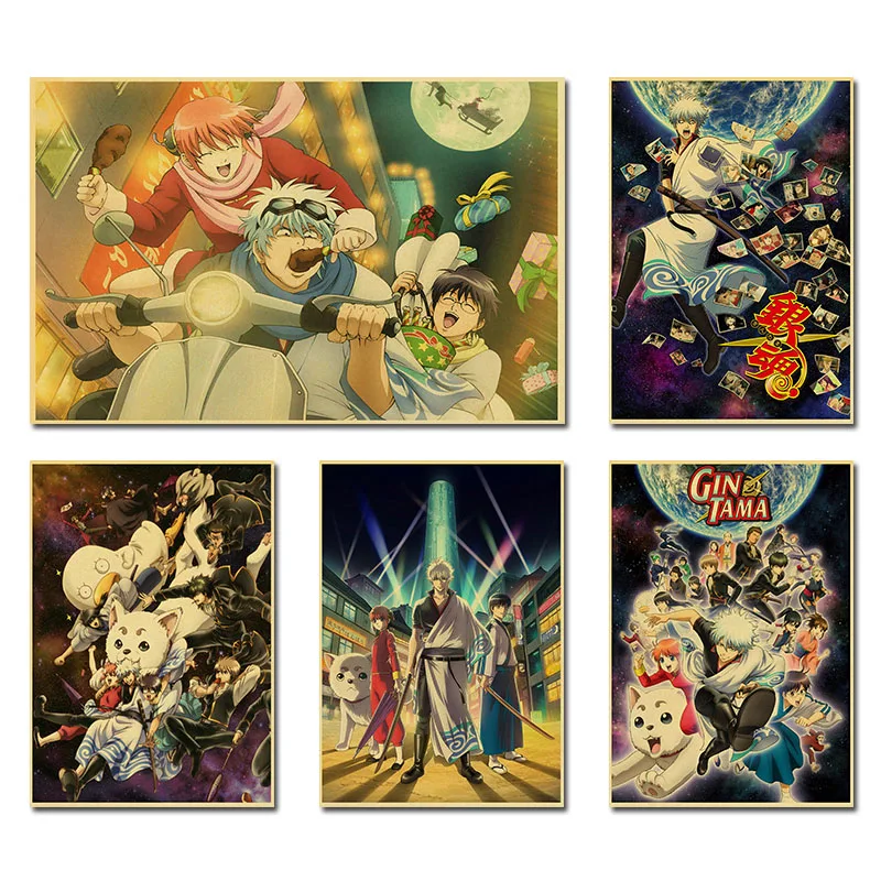 Colección Fans Clásico Anime Gintama Retro Carteles Pintura La Lona Decorativa Casa Habitación Decoración De Pared
Colección Fans Clásico Anime Gintama Retro Carteles Pintura La Lona Decorativa Casa Habitación Decoración De Pared