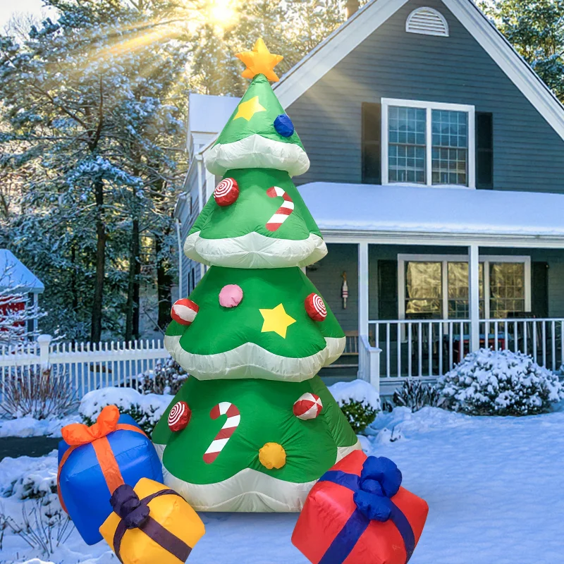 2.1 M Christmas Tree Outdoor RGB Light Inflatable Christmas Tree Inflatable Model Section Glowing Props Tree Decorations
2.1 M Christmas Tree Outdoor RGB Light Inflatable Christmas Tree Inflatable Model Section Glowing Props Tree Decorations