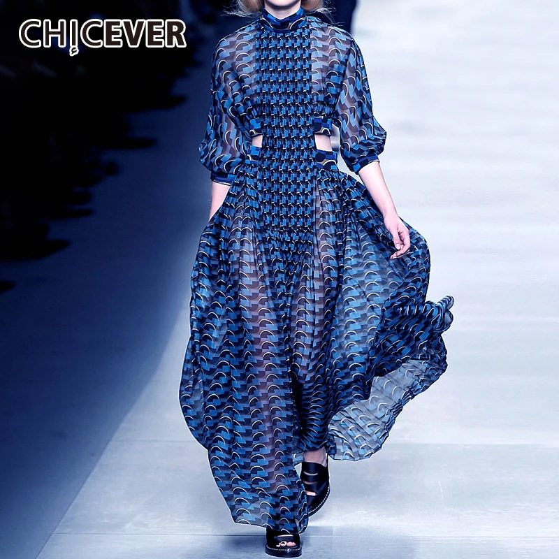 Платье в богемном стиле CHICEVER, с воротником-стойкой и длинным рукавом, с высокой талией, с принтом, 2020
Платье в богемном стиле CHICEVER, с воротником-стойкой и длинным рукавом, с высокой талией, с принтом, 2020