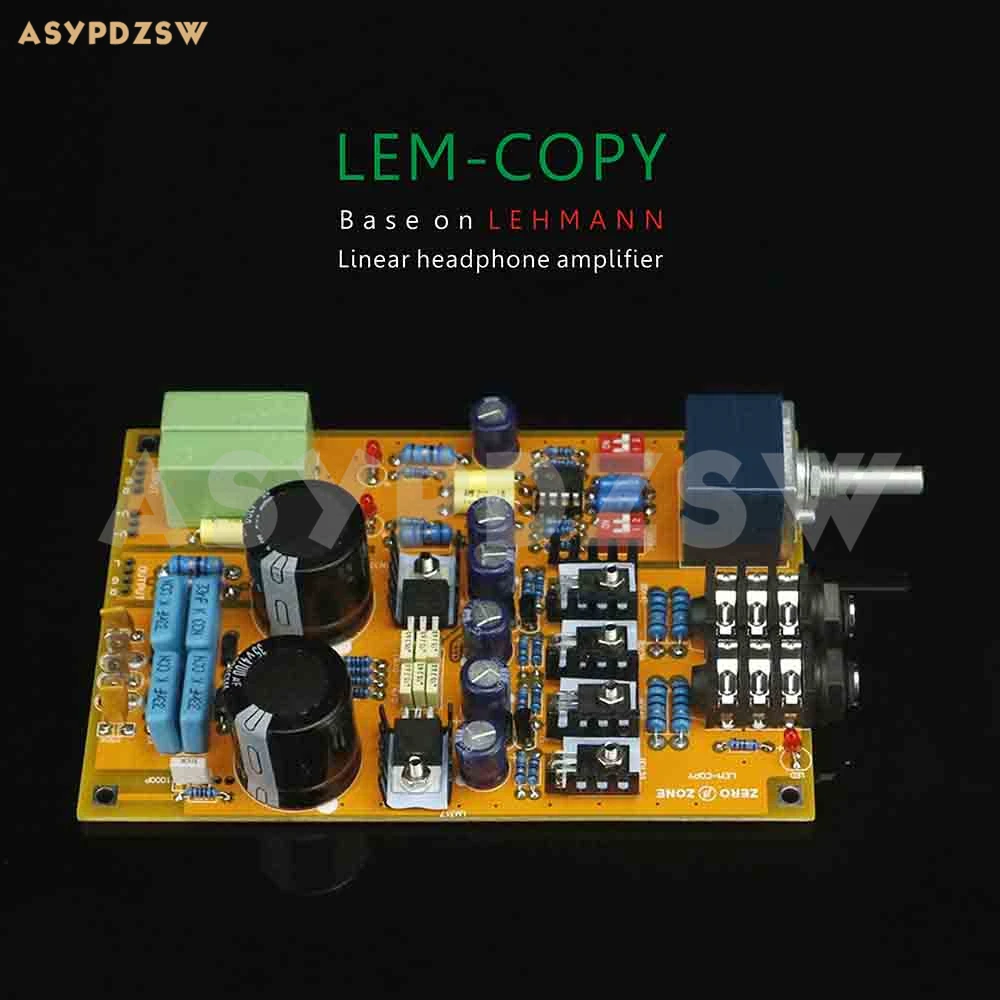 

LEM-Copy Class A Headphone amplifier clone Lehmann amp PCB/DIY kit/Finished board