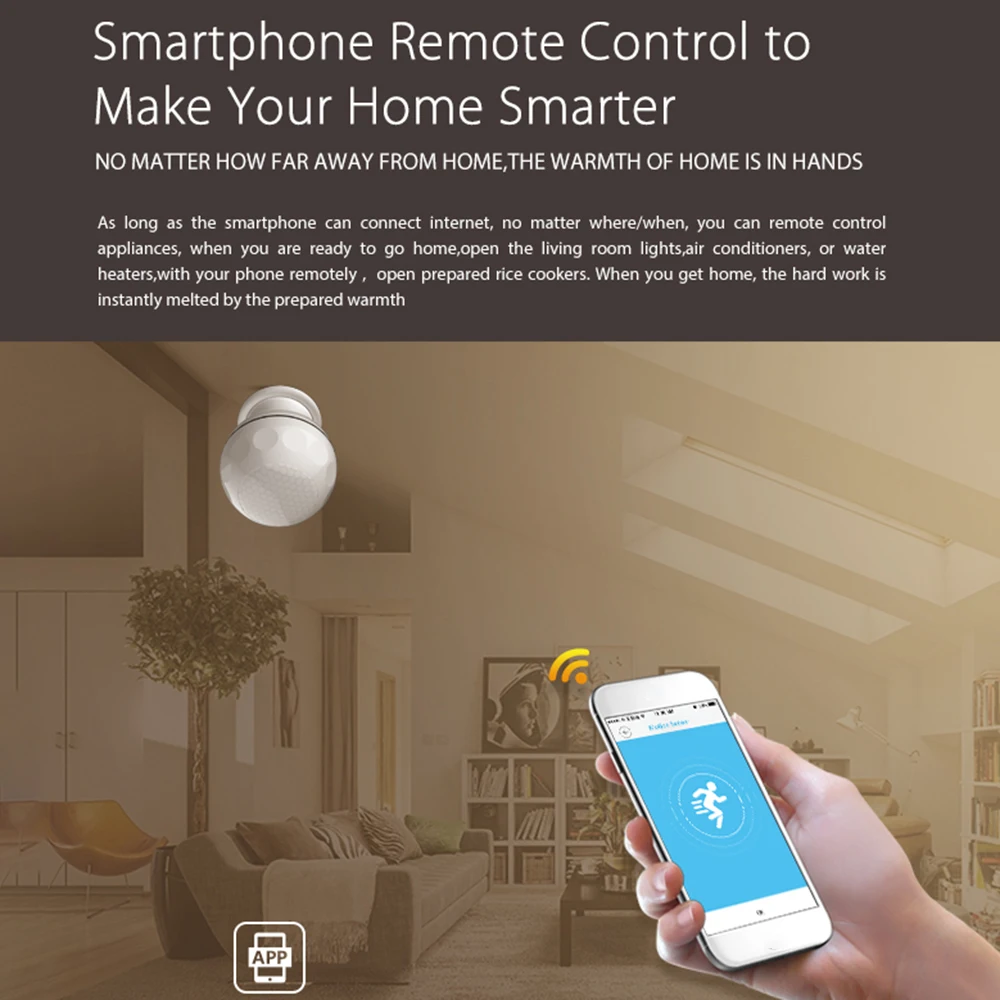 Wireless Infrared Sensor 2.4GHz WiFi PIR Motion Sensor Detector Home Smart Life Built-in Battery Intelligent Infrared Senser
Wireless Infrared Sensor 2.4GHz WiFi PIR Motion Sensor Detector Home Smart Life Built-in Battery Intelligent Infrared Senser