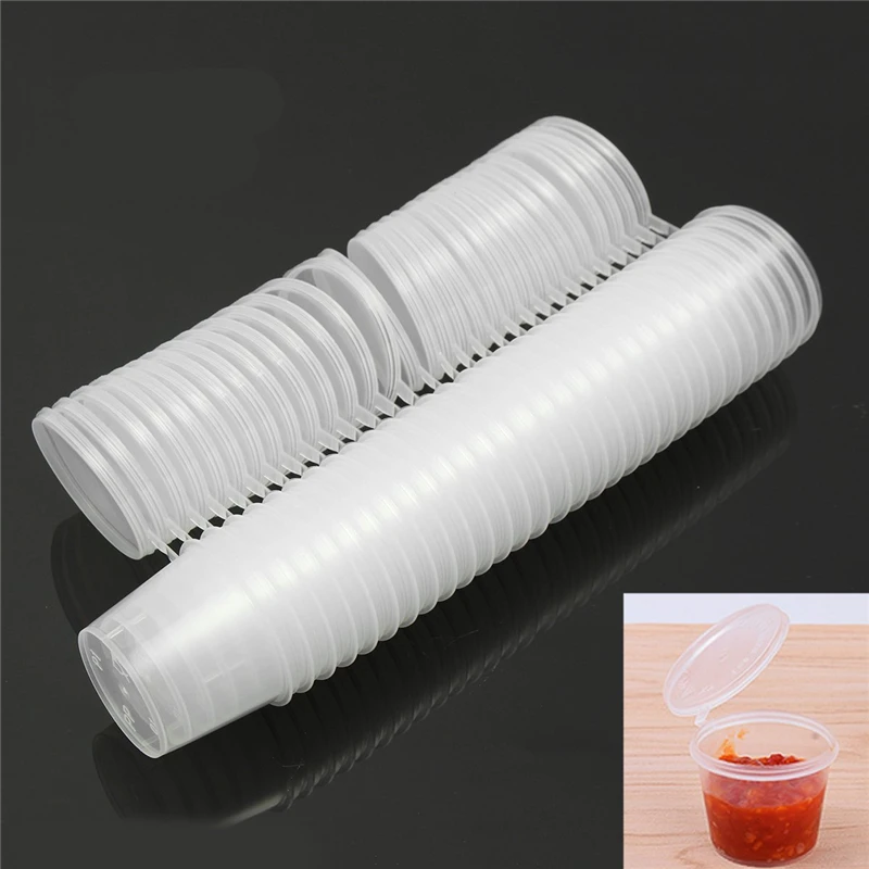 30pcs/Set 25ml Disposable Plastic Takeaway Sauce Cup Containers Food Box with Hinged Lids Pigment Paint Box Palette Reusable
30pcs/Set 25ml Disposable Plastic Takeaway Sauce Cup Containers Food Box with Hinged Lids Pigment Paint Box Palette Reusable
