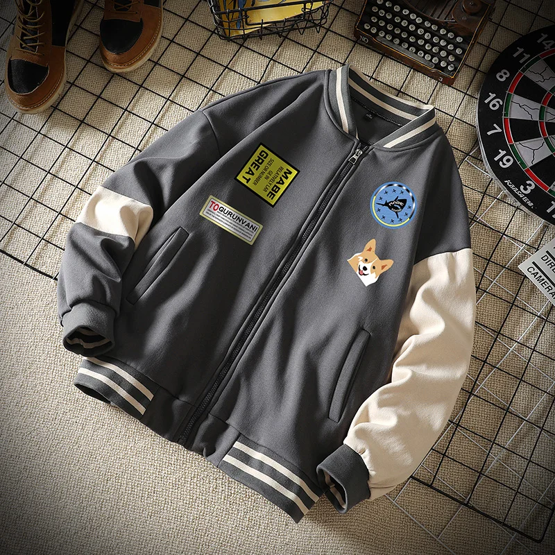 Japanese Bomber Jacket Men Baseball Coats Fashion Casual Loose Unisex Harajuku College Patchwork Block Streetwear Varsity Jacket
Japanese Bomber Jacket Men Baseball Coats Fashion Casual Loose Unisex Harajuku College Patchwork Block Streetwear Varsity Jacket