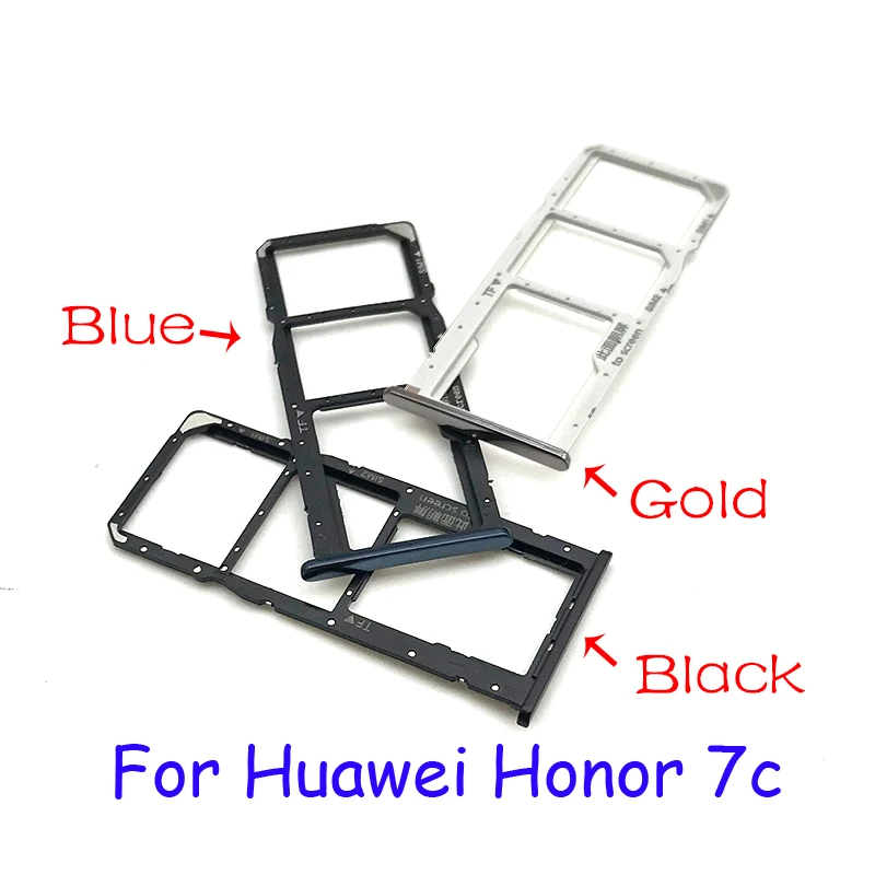 Новый держатель для SIM-карты адаптер Huawei Honor 7A 7C P Smart запасные части | Мобильные