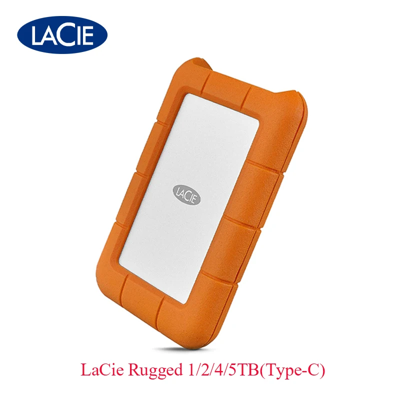 

Жесткий диск Seagate LaCie Rugged 1 ТБ 2 ТБ 4 ТБ 5 ТБ Type-C HDD 2,5 "портативный внешний жесткий диск работает с Thunderbolt USB-C USB3.0 ,Mac