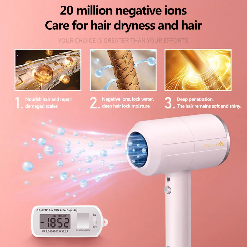 Professional Hair Dryer Anion Hair Dryer Negative Ion Hair Care Temeperature Control Salon Dryer Hot & Cold Wind Quick Dryer
Professional Hair Dryer Anion Hair Dryer Negative Ion Hair Care Temeperature Control Salon Dryer Hot & Cold Wind Quick Dryer
