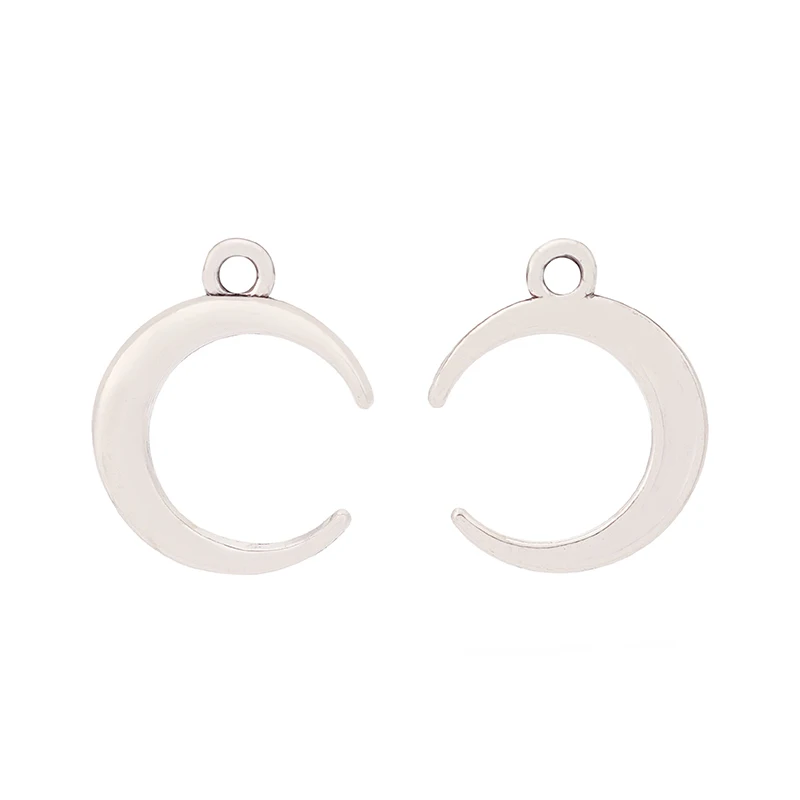 60 x Antique Silver Color Crescent Moon Charms Pendants for DIY Earrings Necklace Jewelry Making Accessories 20x16mm
60 x Antique Silver Color Crescent Moon Charms Pendants for DIY Earrings Necklace Jewelry Making Accessories 20x16mm
