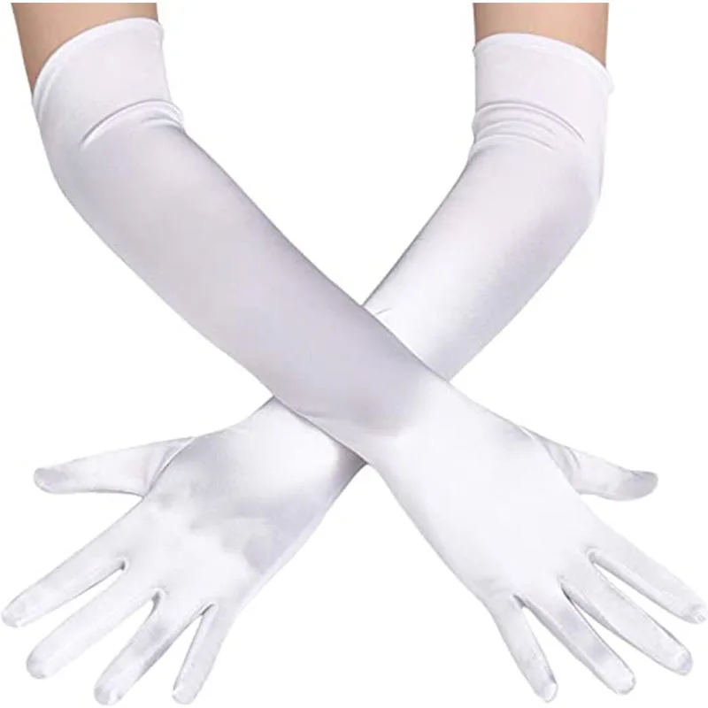 Classic Adult Black White Elbow Wrist Stretch Finger Long Gloves Women Flapper Gloves Stripper Matching Costume Sexy Accessories
Classic Adult Black White Elbow Wrist Stretch Finger Long Gloves Women Flapper Gloves Stripper Matching Costume Sexy Accessories