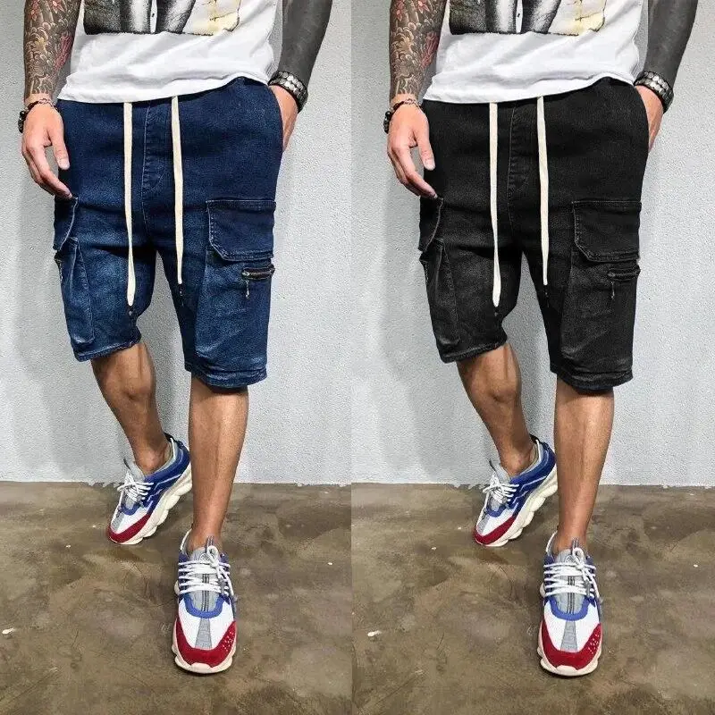2021 New Denim Brand Summer Hip-hop Stretch Lightweight Blue Denim Jeans Short for Men Jean Shorts Pants Casual Plus Size Large
2021 New Denim Brand Summer Hip-hop Stretch Lightweight Blue Denim Jeans Short for Men Jean Shorts Pants Casual Plus Size Large