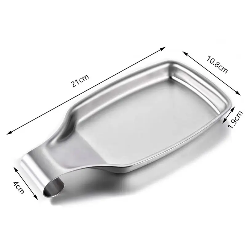 Stainless Steel 304 Spoon Rests for Kitchen buffet, Oversized, Durable Brushed8.2 inch by 4.2 inch
Stainless Steel 304 Spoon Rests for Kitchen buffet, Oversized, Durable Brushed8.2 inch by 4.2 inch