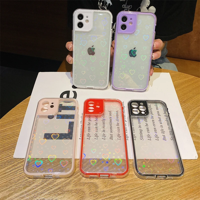 Candy Frame Transparent Phone Case For iPhone 7 8 Plus X XR Xs Max 11 12 mini Pro Max Camera Protection Back Cover For SE Cases
Candy Frame Transparent Phone Case For iPhone 7 8 Plus X XR Xs Max 11 12 mini Pro Max Camera Protection Back Cover For SE Cases