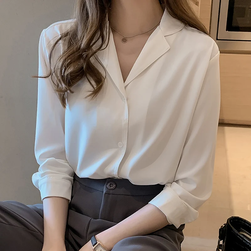Fashion Woman Blouses 2021 White Blouse 3XL 4XL Plus Size Blouse Women V-neck Chiffon Blouse Shirt Long Sleeve Blouse Women
Fashion Woman Blouses 2021 White Blouse 3XL 4XL Plus Size Blouse Women V-neck Chiffon Blouse Shirt Long Sleeve Blouse Women